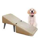 Husoiuy 2-in-1 Faltbare Hunderampe Ottoman | rutschfeste, Verschleißfeste Hundestufen | Geteilte Haustierrampentreppe - Für Kleine Und Mittelgroße Hunde Und Katzen