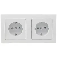 ChiliTec Doppelsteckdose 2 St. Weiß