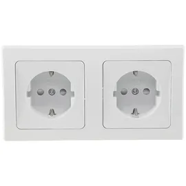 ChiliTec Doppelsteckdose 2 St. Weiß