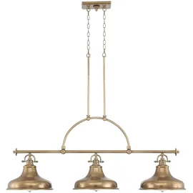 Elsteadlighting Emery 3-flammiger Insel-Kronleuchter - Verwittertes Messing - QZ-EMERY3P-WS
