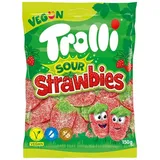 Trolli Sour Strawbies Beutel saure Fruchtgummis 150g