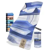 NirvanaShape Strandtuch XXL - Strandhandtuch mit über 32 Strand-Muster - schnelltrocknende Mikrofaser Badetuch, Microfaser Handtuch, Badehandtuch - 200 x 90 cm