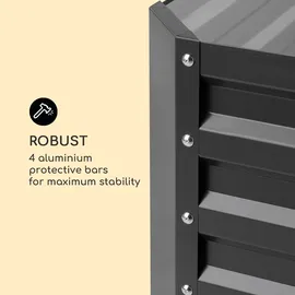 Blumfeldt High Grow Straight Hochbeet 200 x 60 x 100 cm Grau