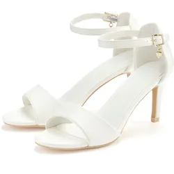 High-Heel-Sandalette LASCANA "Sommerschuh", Damen, Gr. 42, weiß, Obermaterial: 100% Lederimitat. Futter: 100% Textilmaterial. Decksohle: 100% Lederimitat. Laufsohle: 100% Synthetik, unifarben, feminin, Schuhe High Heel-Sandalette, Sandale, Sandalette, Riemchensandalette VEGAN