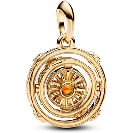 PANDORA Game of Thrones Drehendes Astrolabe Charm-Anhänger aus Sterling Silber mit 14 Karat vergoldete Metalllegierung, Kompatibel Moments Armbändern, 762971C01