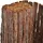 vidaXL Rindenzaun 100 x 600 cm Braun/Holz