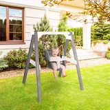 Axi Babyschaukel mit Gestell Holz Grau/Weiß