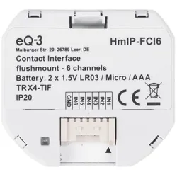 Homematic IP Smart Home Kontakt-Schnittstelle Unterputz - 6-fach HmIP-FCI6