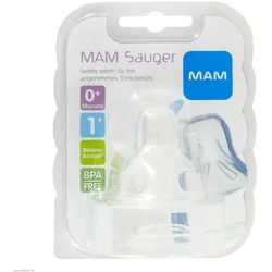 MAM Sauger Gr.1 0+ Monate Silikon 2 St