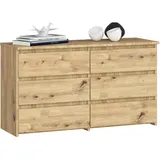 Milord Kommode CL100 100 x 57 x 35 cm Artisan Eiche