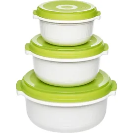 Emsa Frischhaltedose rund grün 0,5 l 3-teilig
