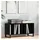 vidaXL Schallplattenschrank Schwarz Eiche 100x38x48 cm