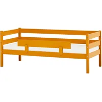 Hoppekids Einzelbett »ECO Comfort Kinderbett, Kiefer Massivholz, Jugendbett inkl. Rollrost«, 70x160 cm, wahlweise in verschieden Farben/ Matratze/ Absturzsicherung, gelb