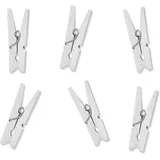 Partydeco Wäscheklammern Mini 20St. Weiss