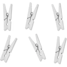 Partydeco Wäscheklammern Mini 20St. Weiss