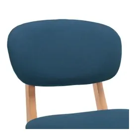 vidaXL Barhocker 2 Stk. Blau Stoff