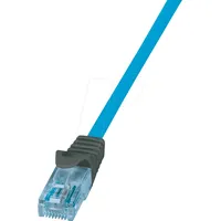 Logilink CPP003 Netzwerkkabel, Patchkabel CAT 6a U/UTP Blau 3 m