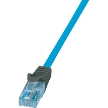 Logilink CPP003 Netzwerkkabel, Patchkabel CAT 6a U/UTP Blau 3 m