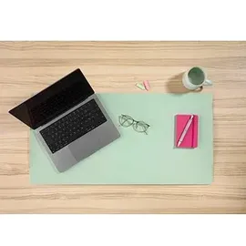 Deflecto Schreibtischunterlage doppelseitig grün/rosa Kunstleder 120,0 x 60,0 cm, 1 St.