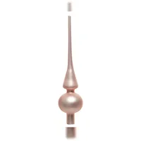Christmas Decorations Christbaumspitze Glas 26cm rosa matt