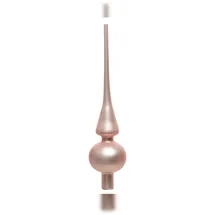 Christmas Decorations Christbaumspitze Glas 26cm rosa matt