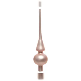 Christmas Decorations Christbaumspitze Glas 26cm rosa matt