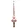 Christmas Decorations Christbaumspitze Glas 26cm rosa matt