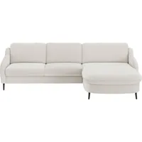 Ecksofa SIT & MORE "Soul L-Form", weiß, B:280cm H:90cm T:182cm, 100% Polyester, Sofas, wahlweise mit Bettfunktion und Bettkasten oder Schubkasten