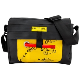 Bag to Life Umhängetasche »Co Pilot, Alltagstasche«, aus recyceltem Material B/H/T: 33 cm x 22 cm x 9 cm, gelb Taschen