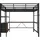 modfu Hochbett Modfu 90 x 190 cm Metall schwarz