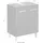 Saphir Waschbeckenunterschrank 2 Türen 50 x 62 cm Grau