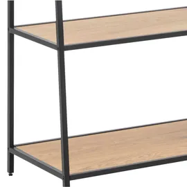Actona Mid.you Regal, Schwarz, Eiche, Holz, Wildeiche, 77x174.5x36 cm, Reach, Wohnzimmer, Regale, Bücherregale