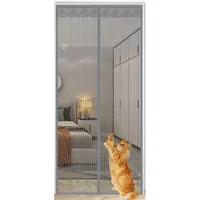 QIAOH Magnet Fliegengitter Tür 110x210cm, Insektenschutz Balkontür Magnet, Stärkere Magneten, Mückennetz Tür Mit Magnet, Fliegenschutz Balkontür Ohne Bohren