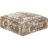 Beliani Bodenkissen SHASA 50 x 50 cm Beige/Braun