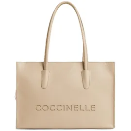 Coccinelle Myrtha26 Shopper Leder Beige/Weiß