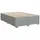 vidaXL Boxspringbett mit Matratze Hellgrau 140x200 cm Stoff