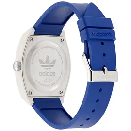 adidas Uni Uhr PROJECT TWO GRFX Kunststoff weiss AOST24070 - Blau