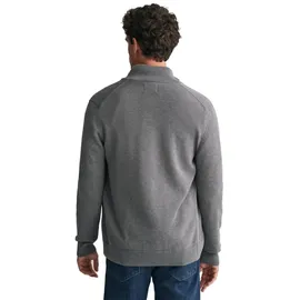 GANT CASUAL COTTON ZIP CARDIGAN grau XXL