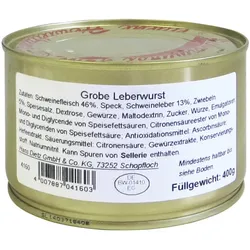 Dietz Grobe Leberwurst 400G