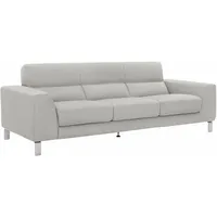 Calia Italia 3-Sitzer »Simon, toller Sitzkomfort, italienisches Designsofa«, in zwei Lederqualitäten braun