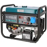 Könner & Söhnen Stromerzeuger KS 10000E ATS - Generator Benzin 18 PS 4-Takt Benzinmotor mit E-Starter, Automatischer Spannungsregler 230V, Notstromautomatik, 8000 Watt, 1x16A, 1x32A Stromgenerator