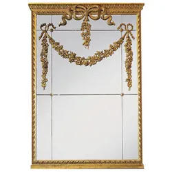 Casa Padrino Luxus Barock Massivholz Spiegel Antik Gold H. 160 cm - Made in Italy