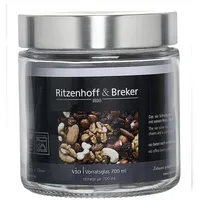 Ritzenhoff & Breker Vorratsglas rund glatt 700 ml 6 St.