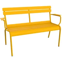 Fermob Luxembourg 2-Sitzer-Gartenbank Aluminium - honig