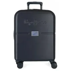 Pepe Jeans Unisex. 7698632 Cabin Baggage Accent navy erweiterbar hart gepackt 55cm schwarz (OSFA), Blau, Lässig, ABS/Polykarbonat, Kabine, M