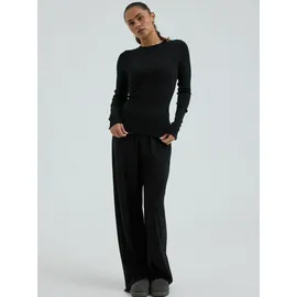 seamless basic Top Wooly schwarz, S/M,