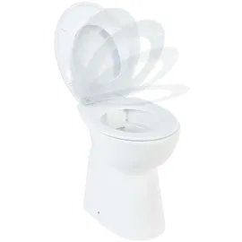 vidaXL Randloses WC mit WC-Sitz Weiß