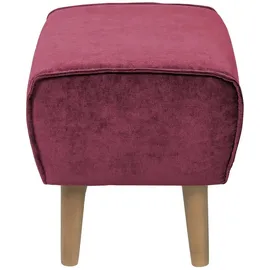 Soho Hocker Ellinor 56 x 46 x 41 cm Rot