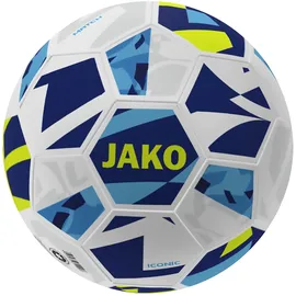 Jako Spielball Iconic weiß/Navy/Neongelb, 5