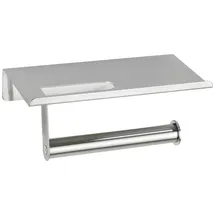 Maximex Toilettenpapierhalter MAXIMEX "Rollenhalter", silber (silberfarben), B:18cm H:7,5cm L:9,5cm, Edelstahl, Toilettenpapierhalter, Edelstahl, 18 x 7,5 x 9,5 cm